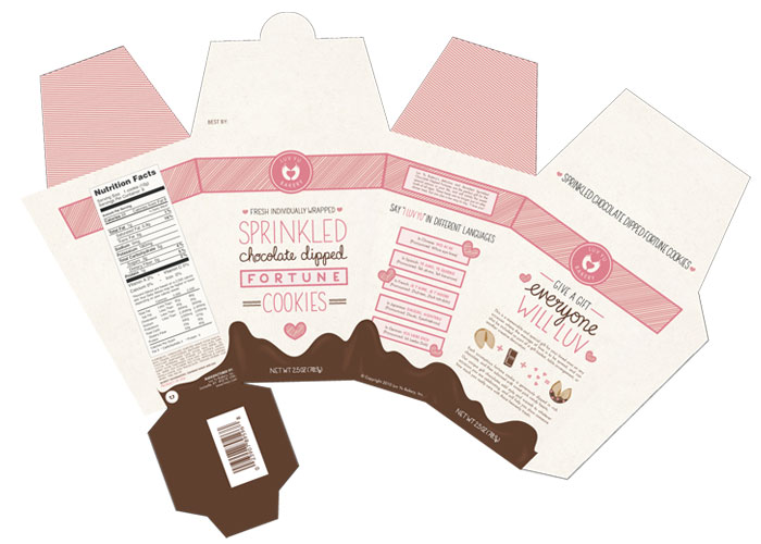 Fortune Cookie Packing Flat
