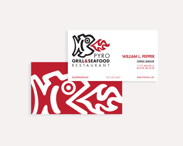 Pyro Grill Business Card